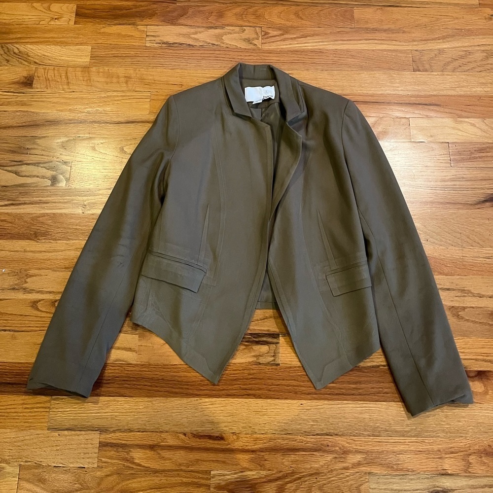 BAR III Open Front Army Green Blazer L